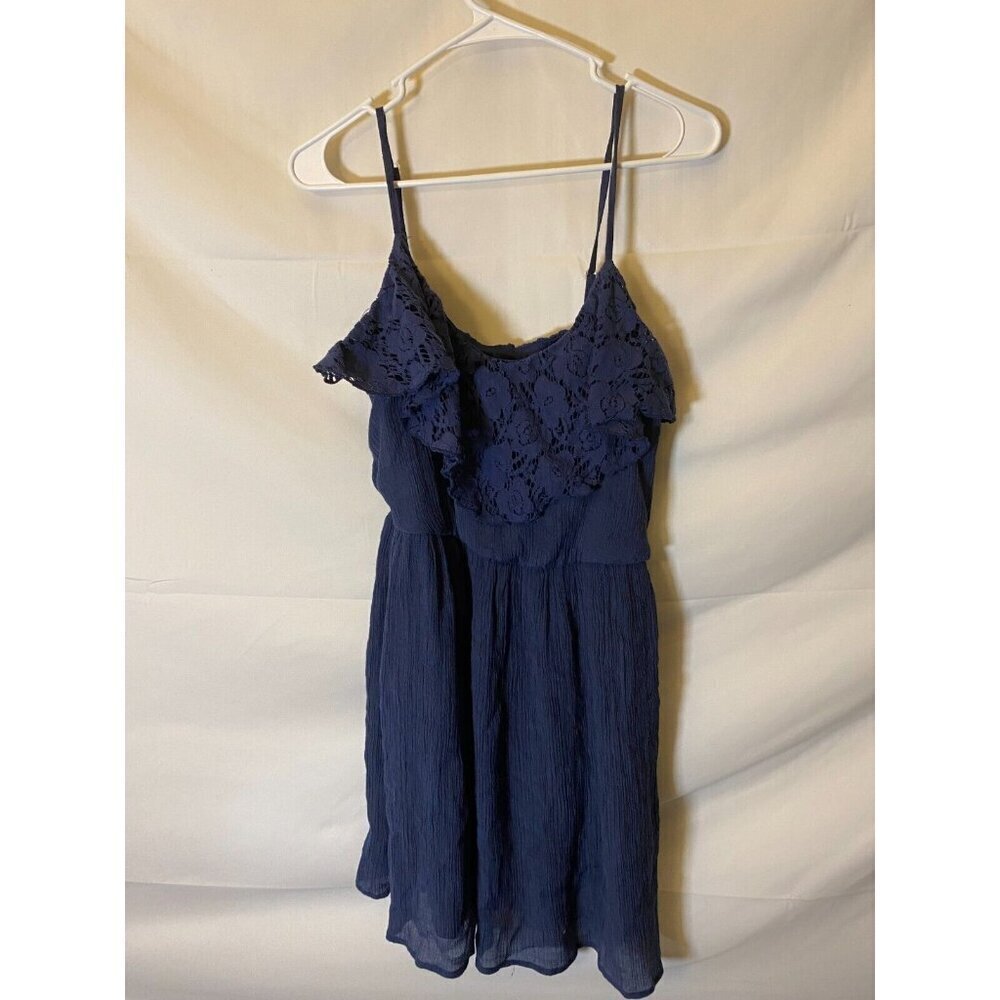 Coastal Cowgirl Navy Lace Dress Women’s Large Nautical Scandi Summer Cruise